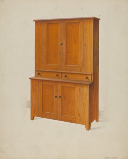 Shaker Cupboard, c. 1937.