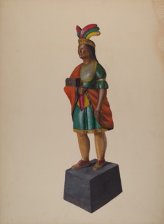 Cigar Store Indian, c. 1937.