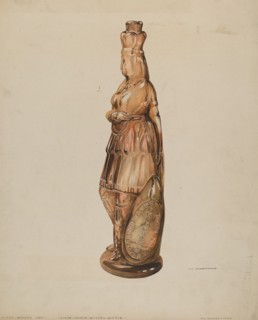 Indian Maiden Bitters Bottle, 1935/1942.
