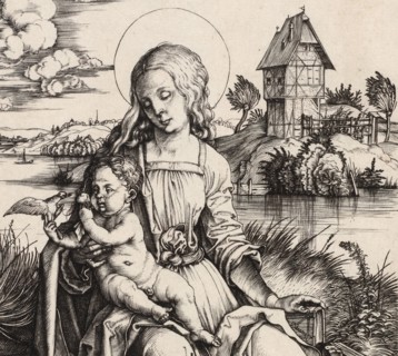 The Virgin and Child with the Monkey, c. 1498. Detail from a larger artwork.