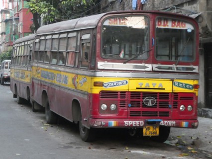 TATA bus in India, 2019.