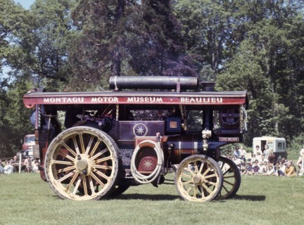 1921 Burrell Traction Engine at Beaulieu steam engine rally in late 1960's.