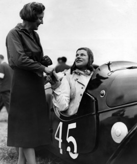 British racing drivers Betty Haig and Dorothy Patten, Goodwood, Sussex, 1948. Creator: Unknown.