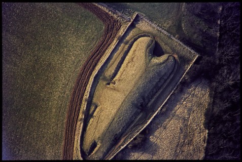 Belas Knap, a Neolithic chambered long barrow, Winchcombe, Gloucestershire, 1971. Creator: Jim Hancock.