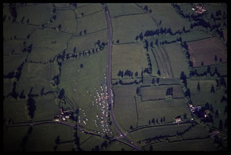 Car park for the Glastonbury Fair, Worthy Farm, Somerset, 1971. Creator: Jim Hancock.