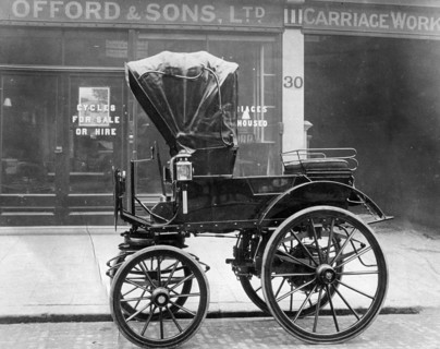 1897 Headland electric dog cart. Creator: Unknown.