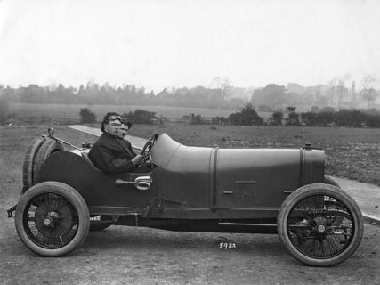 British racing driver Kenelm Lee Guinness in a 1914 Sunbeam Tourist Trophy car. Creator: Unknown.