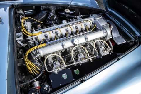 Engine of a 1961 Aston Martin DB4 GT SWB lightweight. Creator: Unknown.
