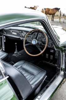 Interior of a 1961 Aston Martin DB4 GT previously owned by Donald Campbell. Creator: Unknown.