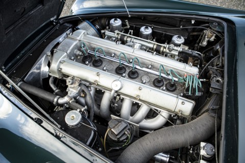 Engine of a 1965 Aston Martin DB5. Creator: Unknown.
