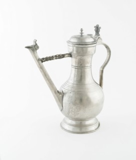 Spouted Wine Flagon, Bern, c. 1750. Creator: Abraham Ganting.