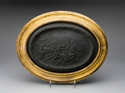 Plaque: Perseus and Andromeda, Burslem, c. 1886. Creator: Wedgwood.