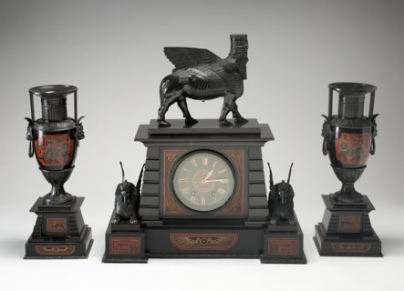 Egyptian Revival Clock, Paris, 1875/90. Creator: Brocot.