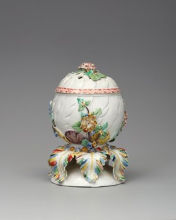 Potpourri Vase, Chantilly, c. 1745. Creator: Chantilly Porcelain Manufactory.