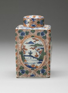 Tea Caddy, Delft, c. 1700. Creators: De Metaale Pot, Delftware, Lambertus van Eenhoorn.