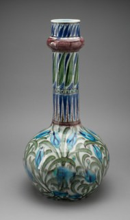 Vase, England, c. 1885. Creator: William de Morgan.