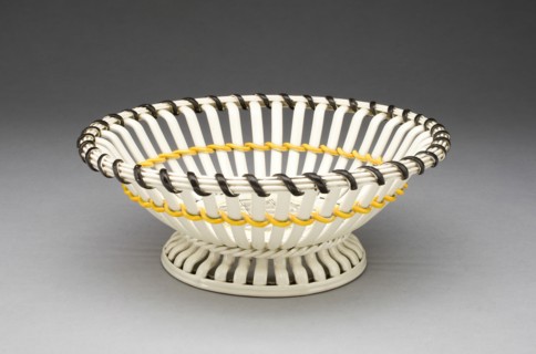 Basket, Staffordshire, 1780/90. Creator: E. Mayer Pottery.
