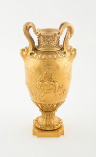 Vase with Sacrifice Scene, France, Early to mid 19th century. Creator: Ferdinand Barbedienne.