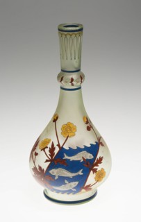 Vase, Silesia, c. 1899. Creators: Fritz Heckert Glass Refinery and Glassworks, Otto Thamm, Max Rede.