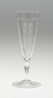 Champagne Flute, Austria, 19th century. Creator: J.& L. Lobmeyr.