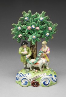 Figure Group: Tenderness, Staffordshire, c. 1820/30. Creator: John Walton.