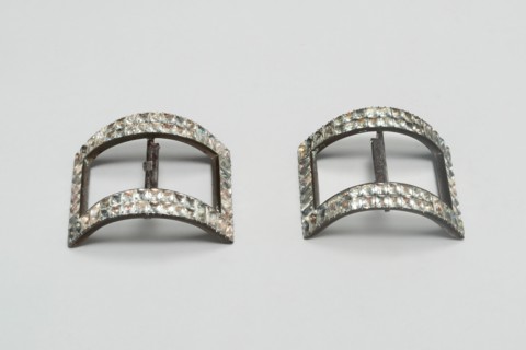 Pair of Shoe Buckles, England, Last quarter 18th century. Creator: Unknown.