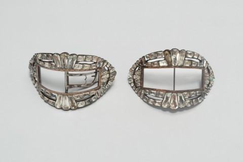 Pair of Shoe Buckles, England, Last quarter 18th century. Creator: Unknown.