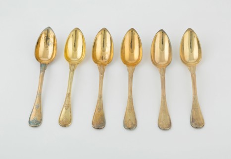 Set of Tablespoons (14), Paris, 1789/1820. Creators: Martin-Guillaume Biennais, Pierre-Benoît Lorillon, Pietro Paola Spagna.