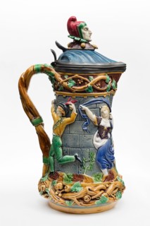 Tower-Jug, England, 1872. Creator: Minton.