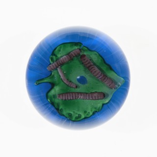 Paperweight, France, c. 1878. Creator: Monot, Pere et Fils, et Stumpf Cristallerie de Pantin.