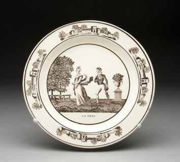 Plate, Montereau, 1800/25. Creator: Creil Pottery.