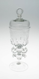Goblet with Cover, Netherlands, c. 1685. Creator: Unknown.