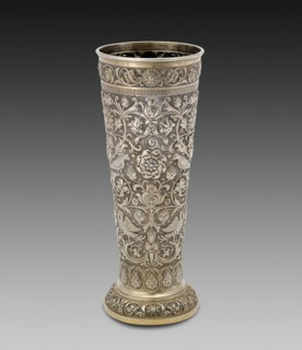 Vase, Russia, 1899/1900. Creator: Ovchinnikov Firm.