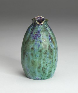 Vase with Pinched Neck, France, c. 1900. Creator: Pierre-Adrien Dalpayrat.