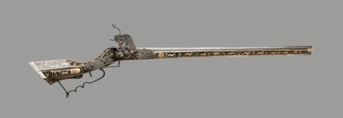 Wheellock Gun of Tschinke Form, Teschen, 1650. Creator: Unknown.