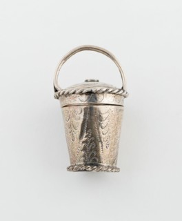 Basket-Shaped Sponge Box, Netherlands, c. 1850. Creator: Unknown.