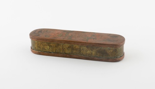 Tobacco Box with Scenes Related to the Crucifixion, Amsterdam, 18th century. Creator: Unknown.