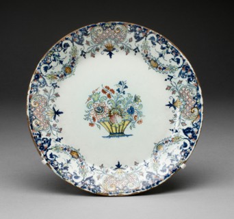 Plate, Rouen, c. 1770. Creator: Rouen Potteries.