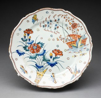 Plate, Rouen, c. 1730. Creator: Rouen Potteries.