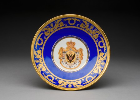 Plate, Saint Petersburg, 1855/81. Creator: Russian Imperial Porcelain Factory.