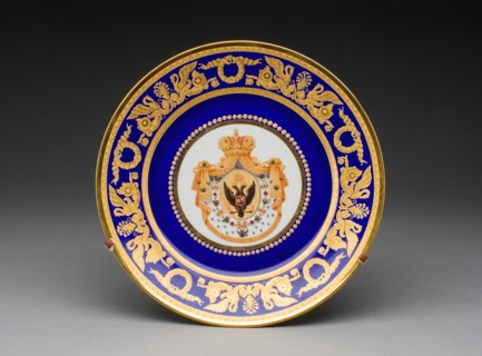 Plate, Saint Petersburg, 1855/81. Creator: Russian Imperial Porcelain Factory.