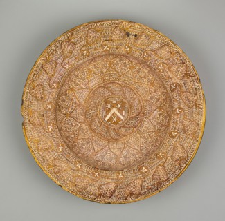Plate with Unidentified Coat of Arms, Valencia, Comunidad, 1500/25. Creator: Unknown.