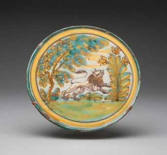 Tazza, Talavera de la Reina, 17th century. Creator: Talavera de la Reina Potteries.