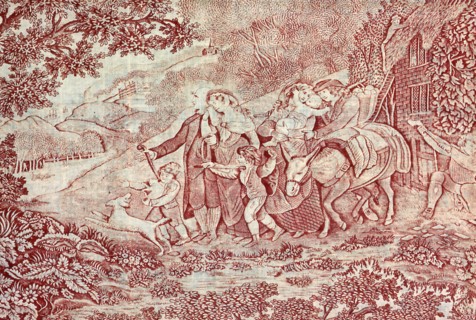 The Dance and The Departure Illustrations from The Deserted Village, England, 1790/1800. Creator: Unknown.