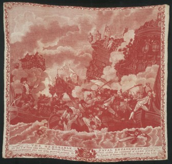 Handkerchief, England, 1794. Creators: Unknown, John Slack.