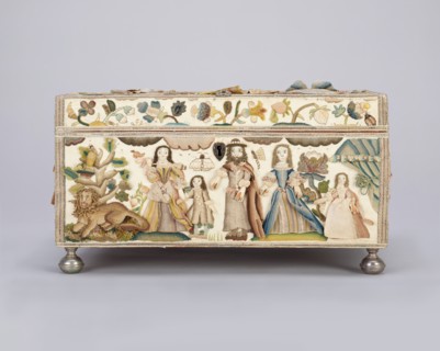 Dressing Box Depicting the Finding of Moses and Scenes from Abraham and Hagar, c. 1668. Creator: Unknown.