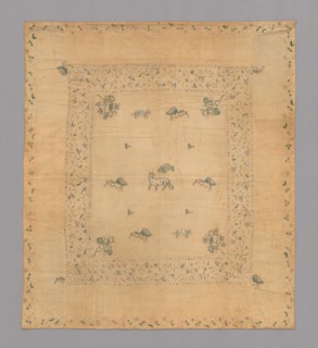 Bedspread, England, Queen Anne period, 1701/25. Creator: Unknown.