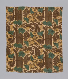 Panel (Pillar Design), England, 1820s/30s. Creator: Unknown.