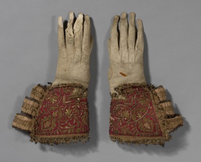 Pair of Men's Gloves, England, 1600/50. Creator: Unknown.