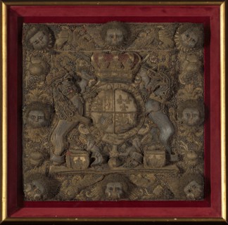 Burse Panel, England, 18th century. Creator: Unknown.